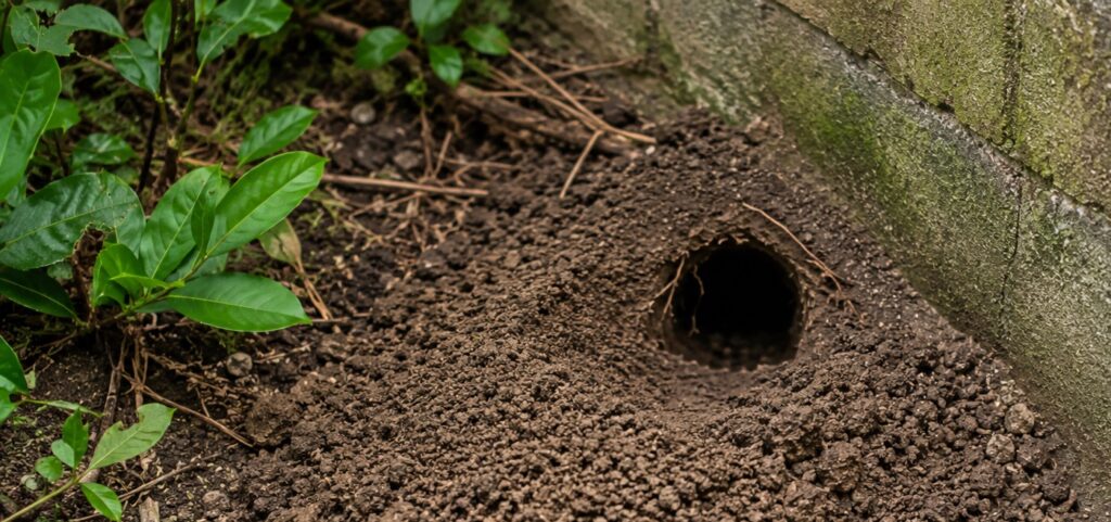 rat burrow garden London property