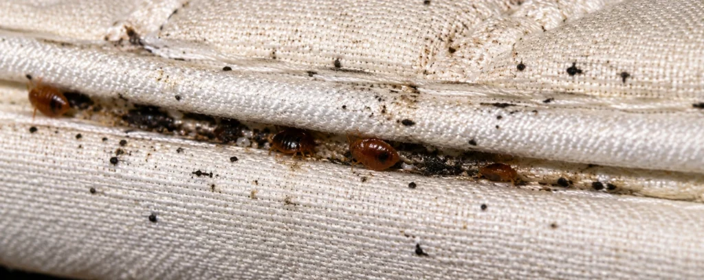 signs of bed bugs mattress seam London