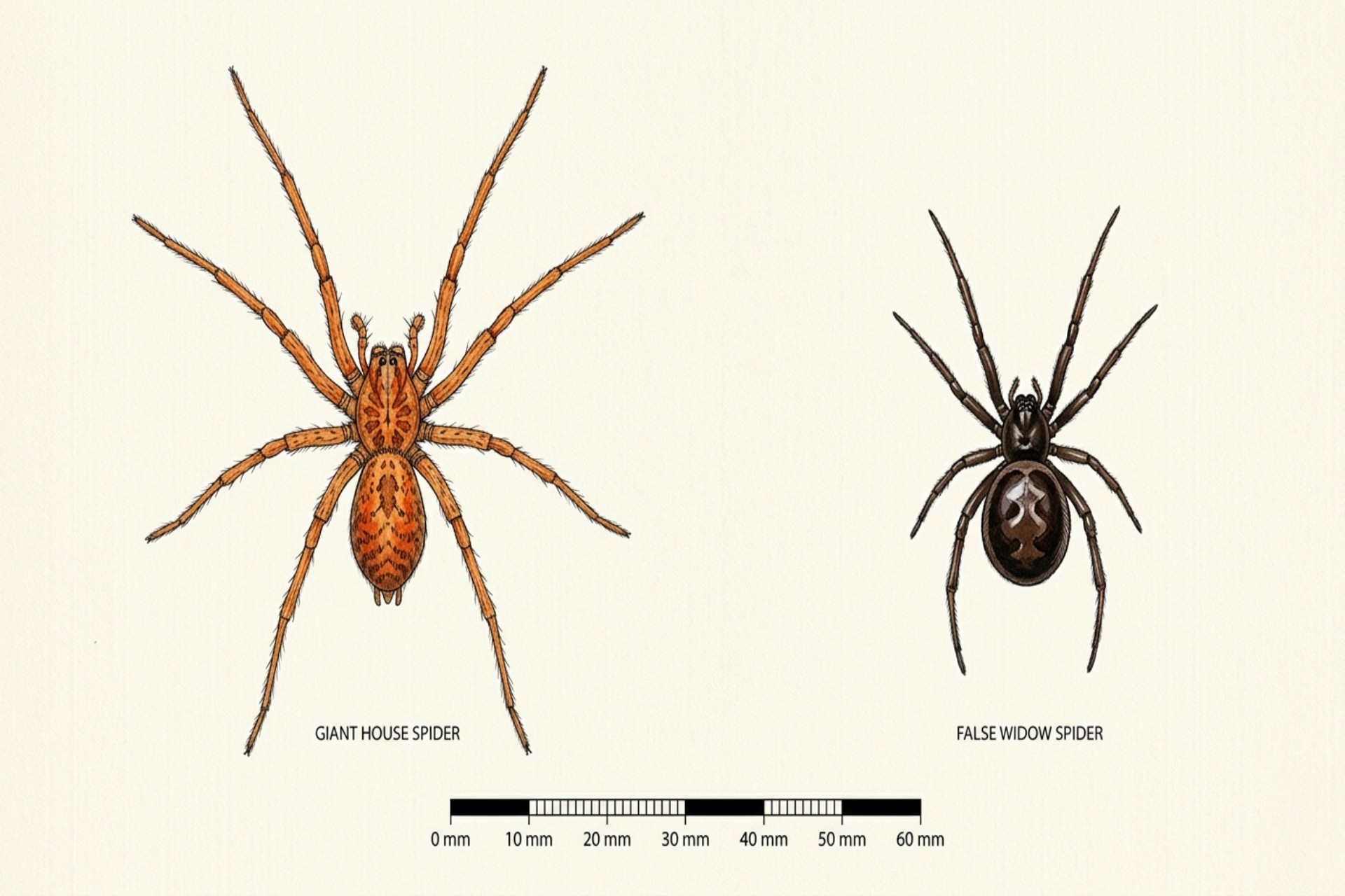 Common House Spiders vs False Widows: How to Tell Them Apart